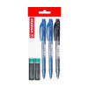 Pack: 3x Boligráfo Liner Retráctil MTR  STABILO + 2x Pilas AAA POWER ONE, Pack x 5 Unds.